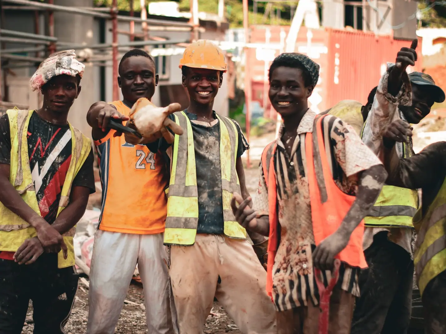 The ICE-Premium team of five trades professionals together on site