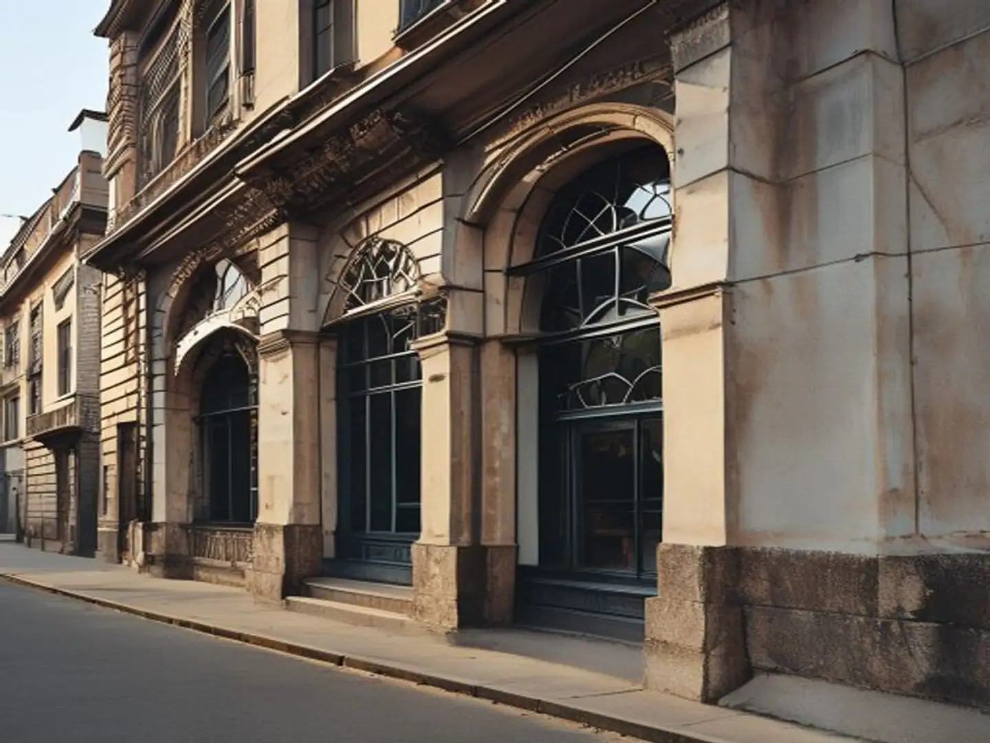 The same facade after restoration, with sound render and a clean coating